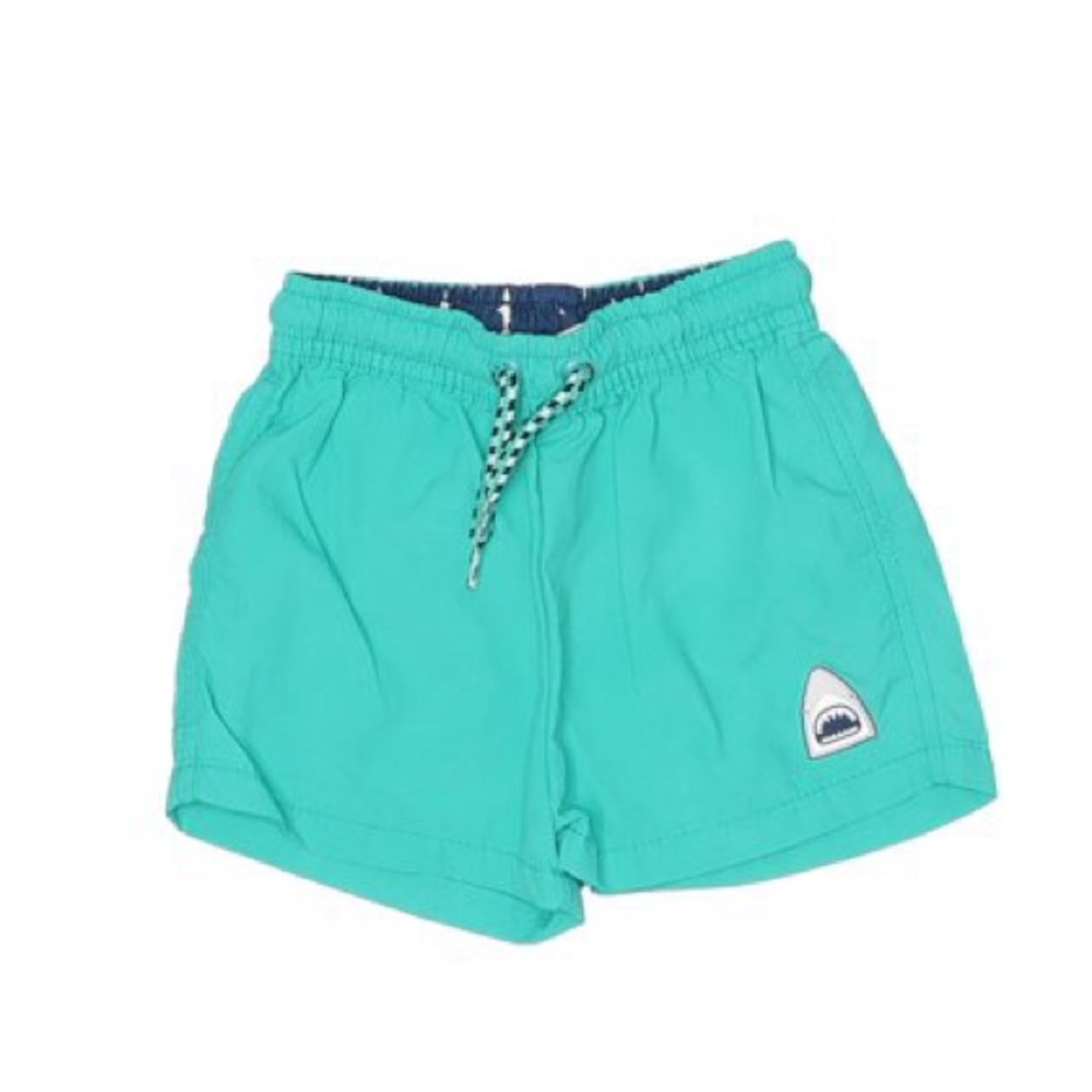 Zara Baby Boy Swim Trunks Turquoise Shark 3 4